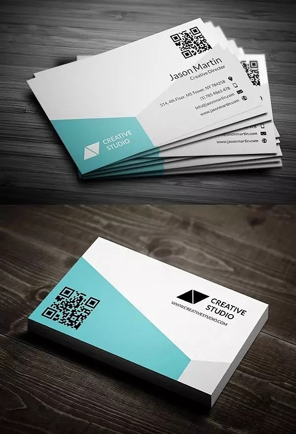 business card，Design，QR code，plane，